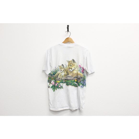 Vintage Mountain Lion Big Cat T Shirt Medium - Picture 5 of 5